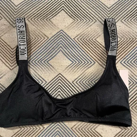 Victoria’s Secret Shine Rhinestones Bling Swim Bra - Picture 3 of 4